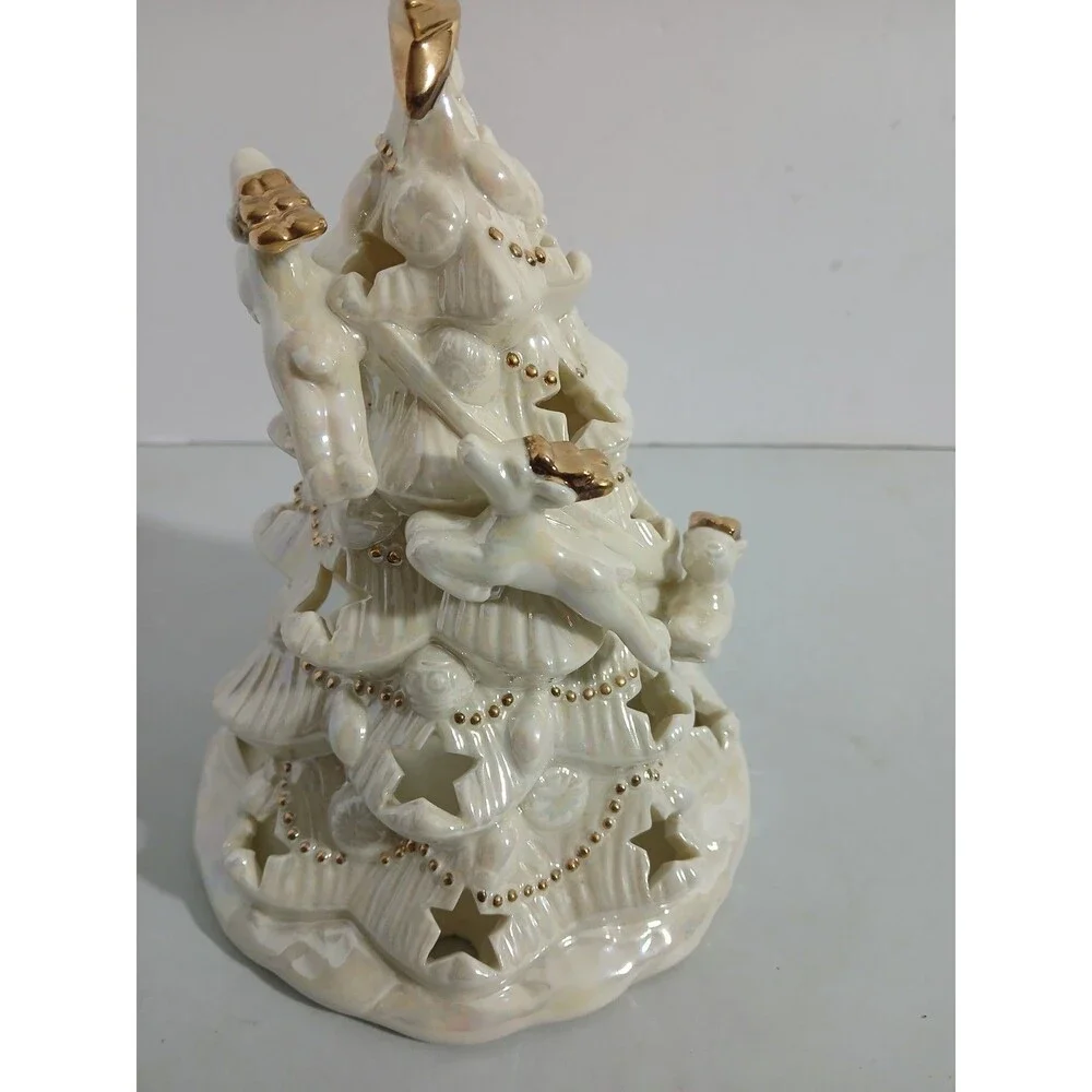 ​Vtg Target Trend Candle‎ Run Tree Lustre Santa Sleigh Reindeer Ceramic